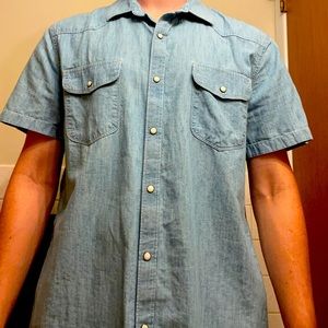 Short Sleeve Denim Shirt